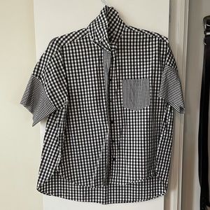Madewell Checkered Blouse